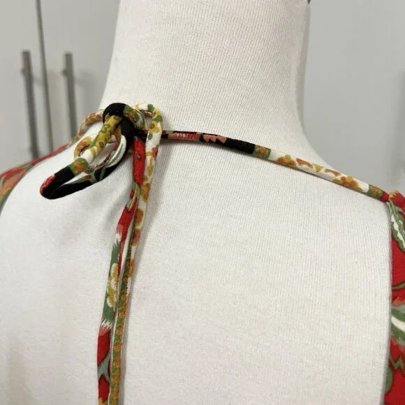 NEW Spell Lolita Cutout Maxi Dress Size Xs Campfire Print